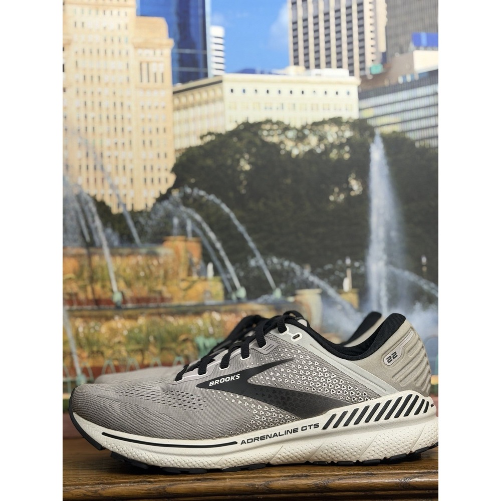 Brooks Adrenaline GTS 22 Running Shoes Sneakers Gray 1103662E012 Men's 10 W 2E